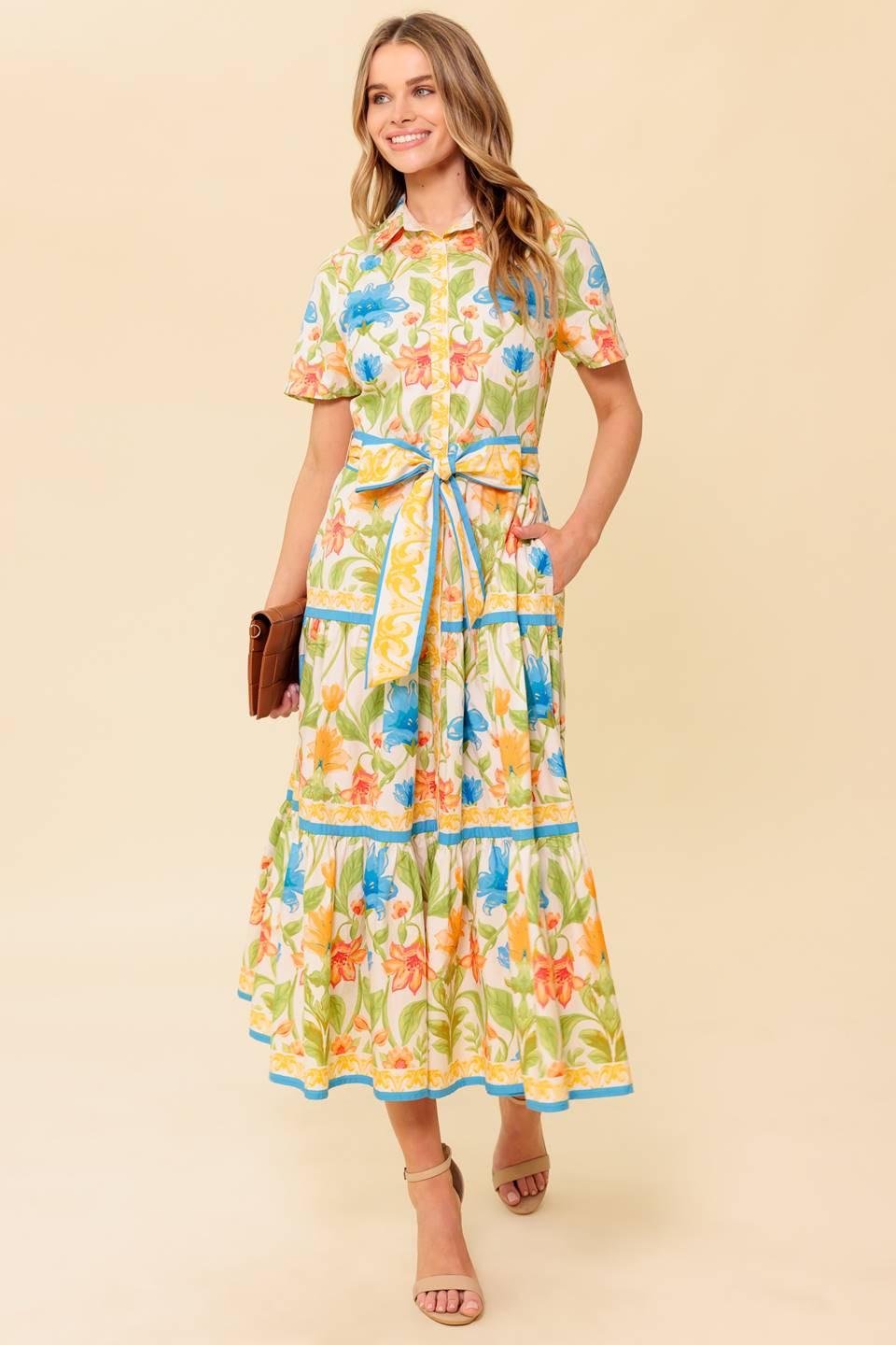 FOR THE MOMENT IVORY WOVEN MIDI DRESS