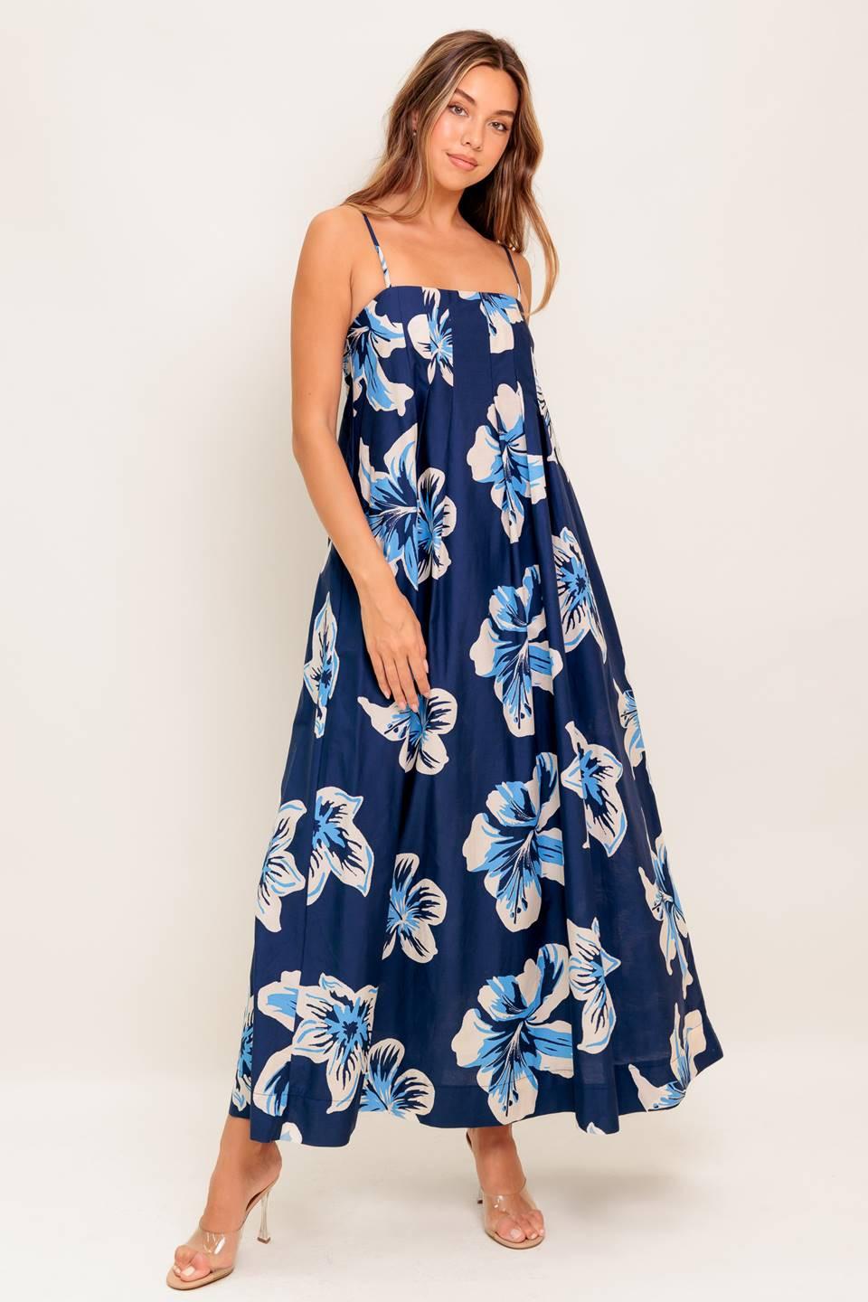 ON MY WAY WOVEN MAXI DRESS