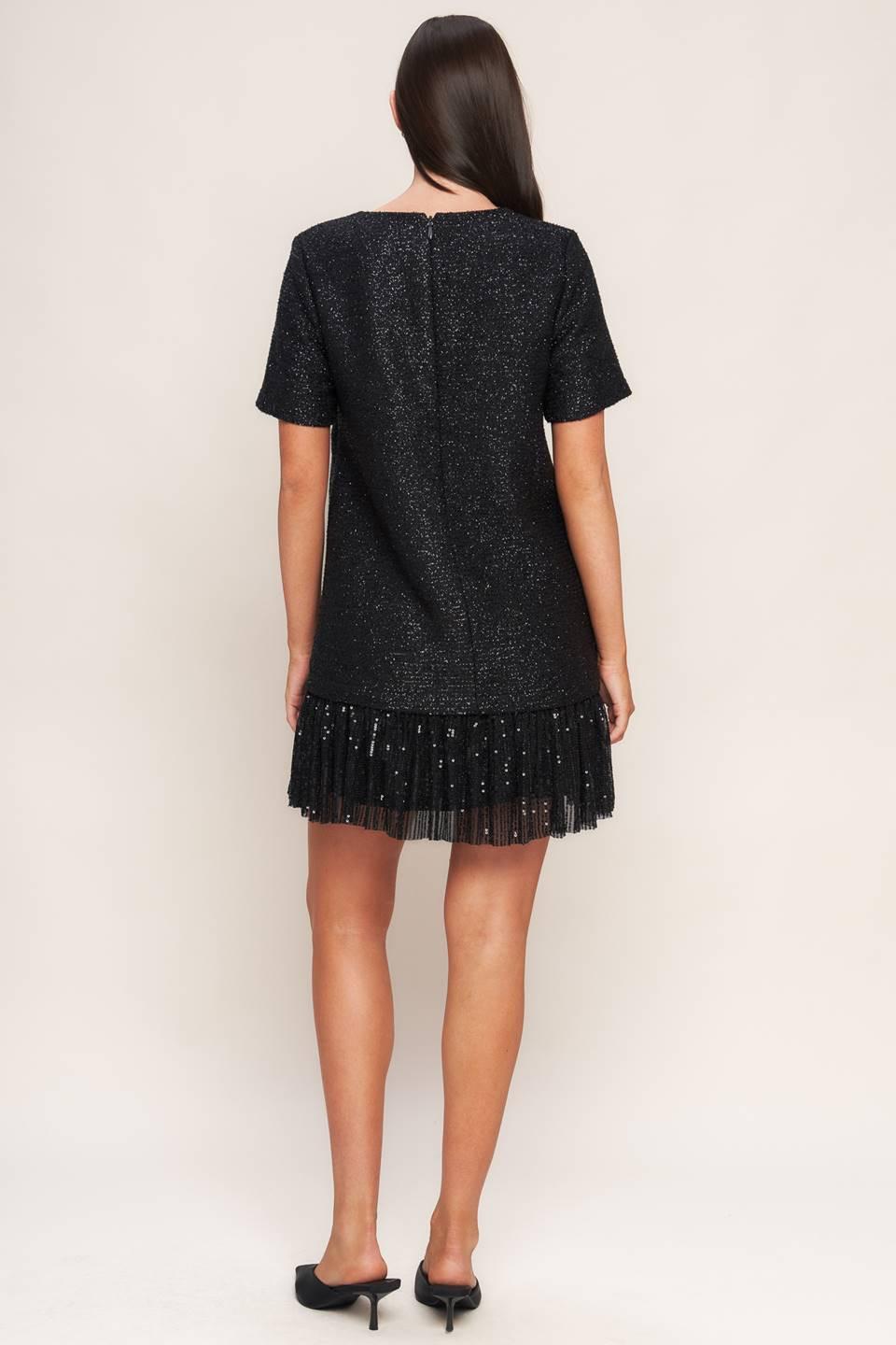 SPARK AFFAIR TWEED MINI DRESS