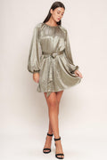 MOONRISE HAZE WOVEN MINI DRESS