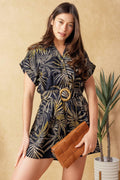 GET WITH IT WOVEN ROMPER