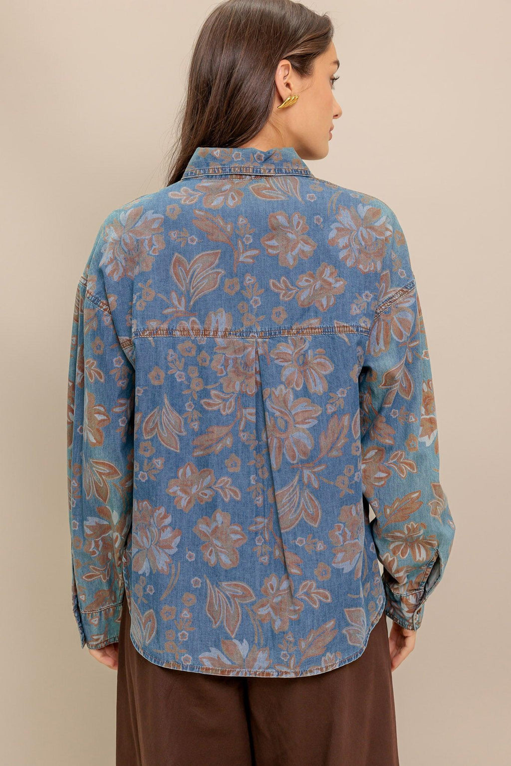 STICK TO THE PLAN DENIM TOP