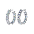 S925 Silver Moissanite Full Diamond Earrings