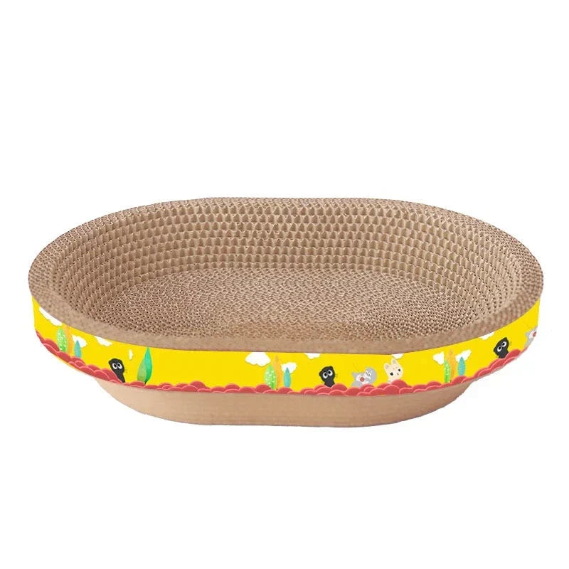 DecorBites™ Cat Scratch Lounge Bed & Training Toy - Cat Scratcher Board for Sharpening Nails
