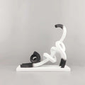 DecorBites™ Abstract Cat Sculpture: Resin Handicrafts for Children's Room Decor