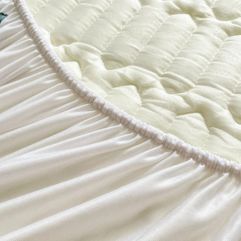 DecorBites™ Latex Cooling Mattress Cover & Pillowcase Set - Summer Cool Down Bed Pad