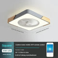 DecorBites™ Low Profile Wood Ceiling Fan Light with Remote Control LED Indoor Air Circulator