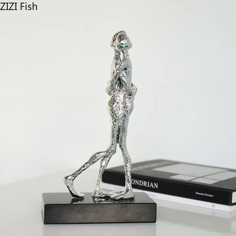 DecorBites™ Abstract Couple Statue for Desk Decoration and Room Aesthetics