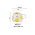DecorBites™ Cartoon Fruit Ceramic Mugs - Home Breakfast Juice Tea Coffee Cups