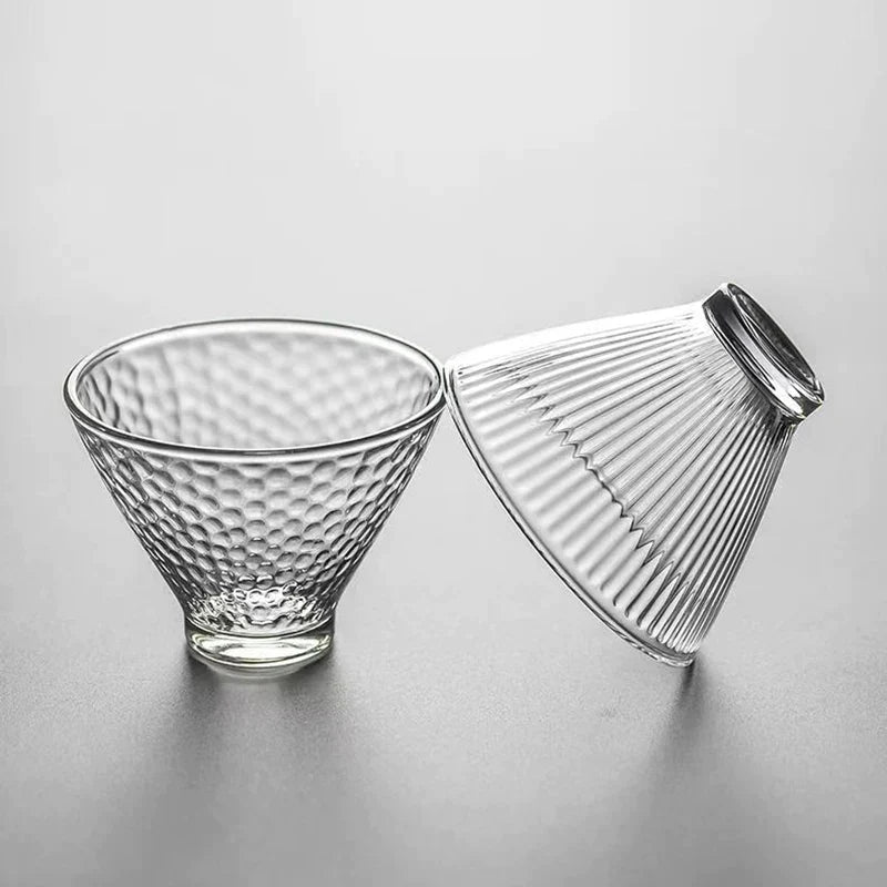 DecorBites™ Japanese Tea Cup Set of Cute Heat-resistant Glass Mugs and Teacups