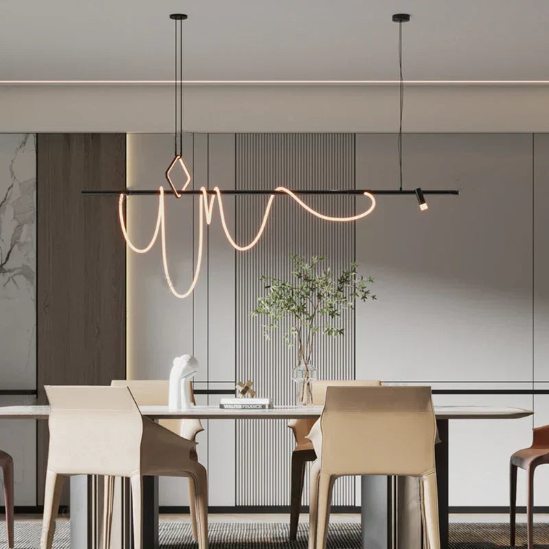 DecorBites™ LED Chandelier Lighting for Modern Home Decor - Designer Lustre Hanging Lamps
