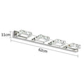 DecorBites™ LED Mirror Light: Crystal Round Wall Lamps for Bathroom and Vanity