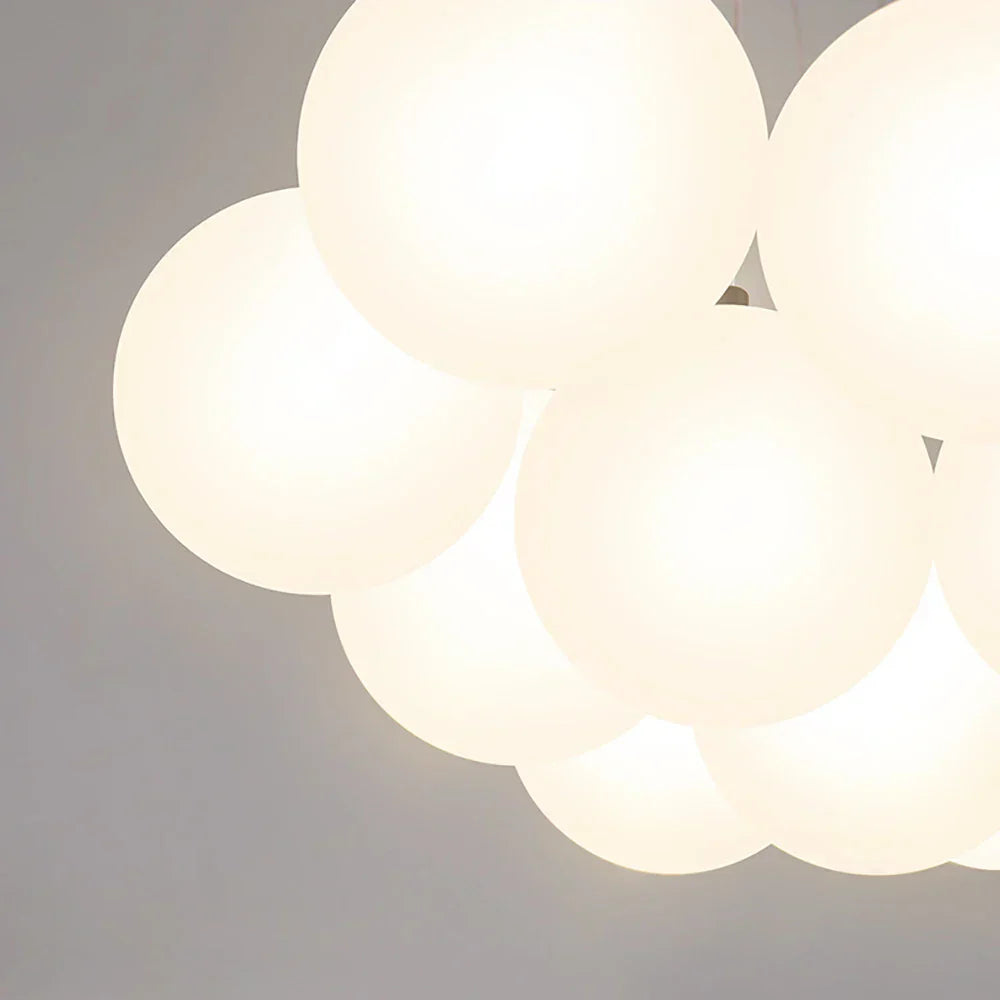 DecorBites™ Bubble Glass Ball Pendant Lights Chandelier for Living Room Bedroom Kitchen Kids G9 LED