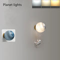 DecorBites™ Astronaut Moon Wall Lamp: Modern Minimalist Kids Bedroom Background Light