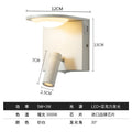DecorBites™ LED Rotary Square Wall Lamp for Home Bedroom Study with USB Charging