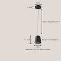 DecorBites™ Black Travertine LED Pendant Lamp for Dining Living Room Bedroom and Cafe