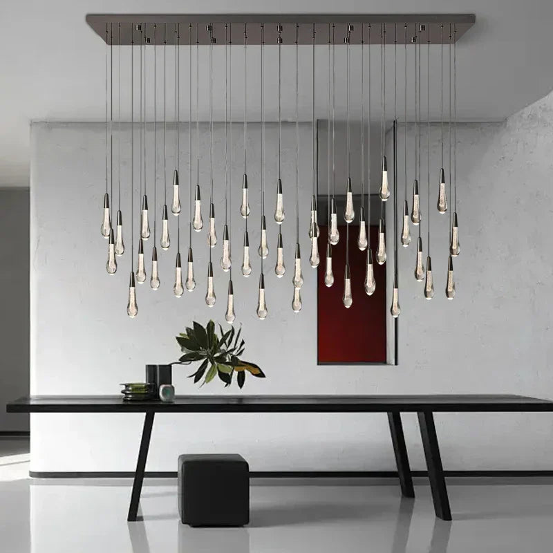 DecorBites™ Brass Crystal Ceiling Pendant Light Luxury Large Home Decor Fixture