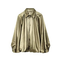 MUJER Ruched Bomber Jackets for Women Puffy Oversized Jacket Woman Summer Coats Demi-season Jacket for Women New in Outerwears