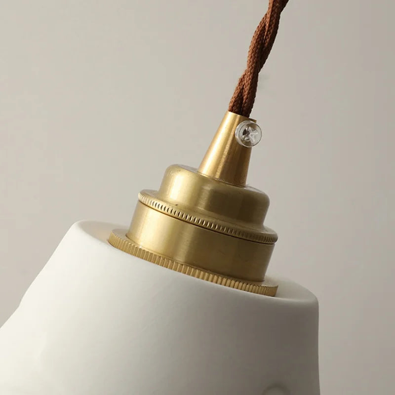 DecorBites™ Ceramic LED Pendant Lamp: Adjustable Modern Hanging Light for Kitchen, Dining Room, Bar