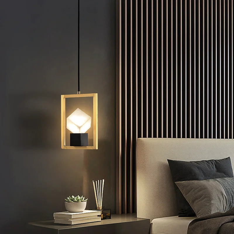DecorBites™ Crystal LED Ceiling Chandelier: Modern Trendy Bedroom Pendant Light