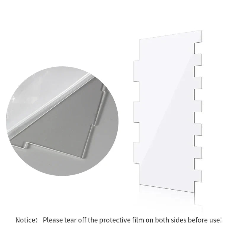 DecorBites™ Cake Cream Scrapers: Saw Tooth Smoother Contour Pastry Dessert Baking Tools