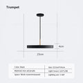 DecorBites™ LED Pendant Light: Iron, Black, White, Blue, Dining, Bedroom, Living, Study, Indoor.