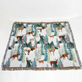 DecorBites™ Linen Cotton Bohemian Jacquard Sofa Blanket