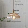 DecorBites™ Amber Flower Glass Pendant Light LED Kitchen Decor Home Reading Room
