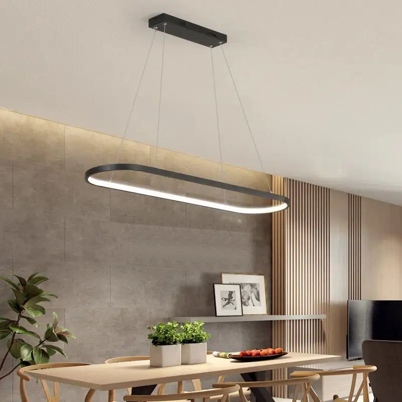 DecorBites™ Designer Oval LED Pendant Lamp for Living, Dining, Restaurant, Bedroom Lighting