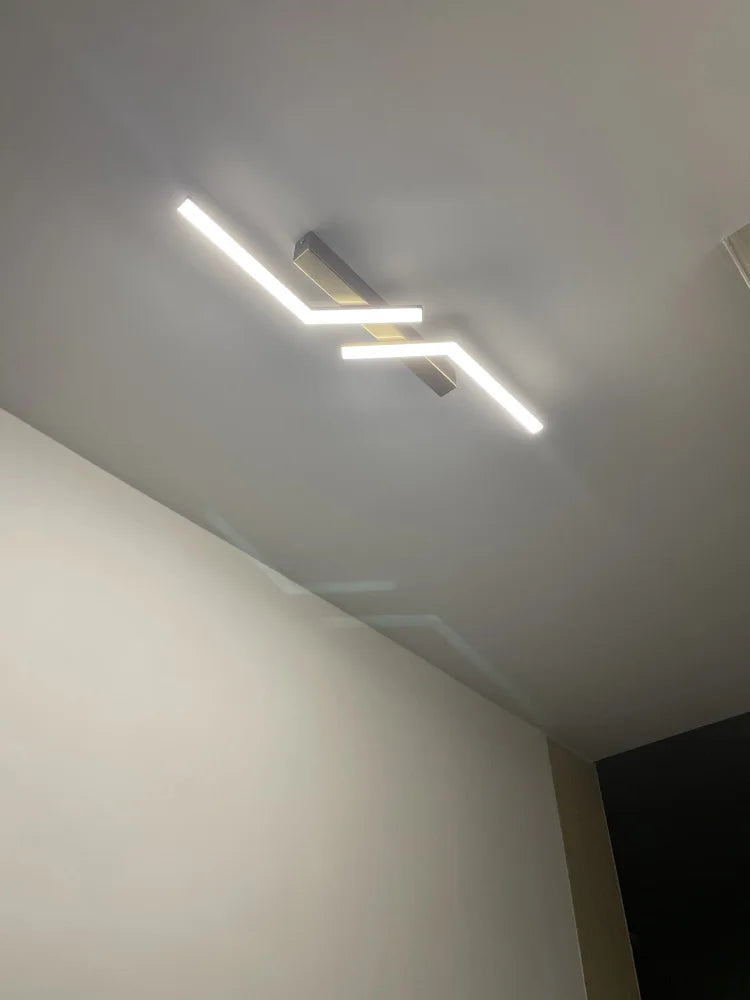 DecorBites™ LED Strip Ceiling Lights: Modern Minimalist Corridor & Balcony Lighting