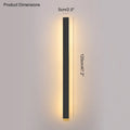 DecorBites™ Black Waterproof LED Wall Light | Minimalist Outdoor Garden Balcony Terrace Decor