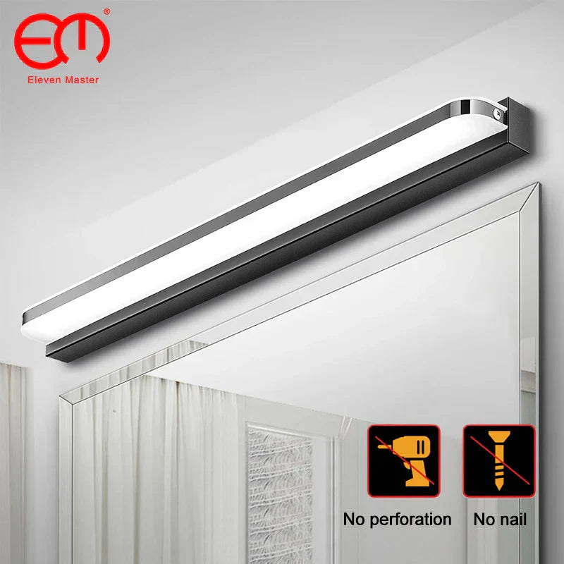 DecorBites™ LED Mirror Light Stainless Steel Modern Bathroom Vanity Lighting