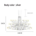 DecorBites™ Luxe Iron Wire Round LED Chandelier for Living & Dining Room