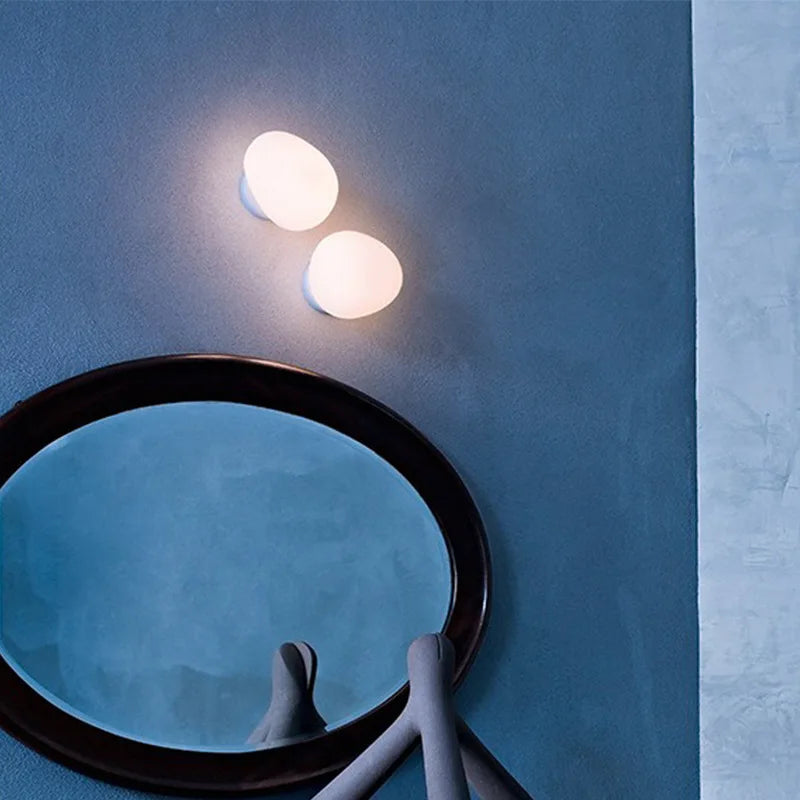 DecorBites™ Cobblestone Wall Lamp: Simple Italian Design for Living Room, Bedroom & Study