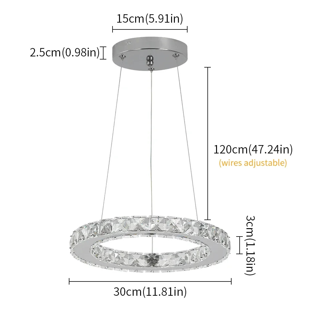 DecorBites™ Gold Möbius Strip Pendant Chandelier for Luxe Living and Dining Spaces