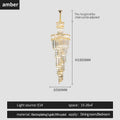 DecorBites™ Crystal Chandelier | French Simple Design for Dining Room, Living Room, and Master Bedroom