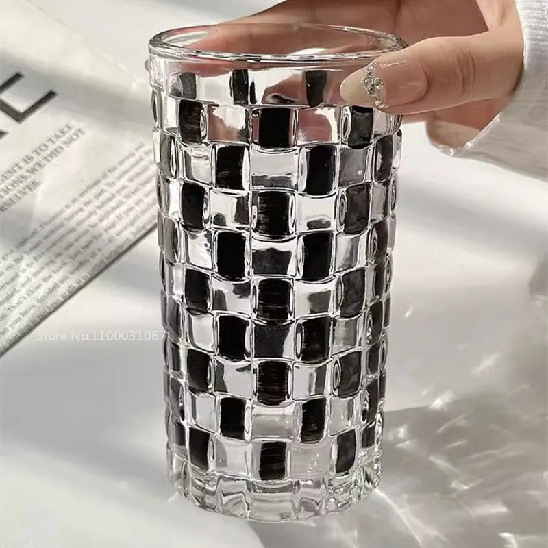DecorBites™ Black Rattan Frame Glass Cups Set - High-Value Drinkware Gift