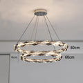 DecorBites™ Crystal Chandelier for Luxury Living Spaces ★ Modern Duplex Ring Light Fixtures