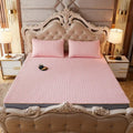 DecorBites™ Cartoon Print Silky Mattress Set: 4-Layer Quilted Breathable Cushion