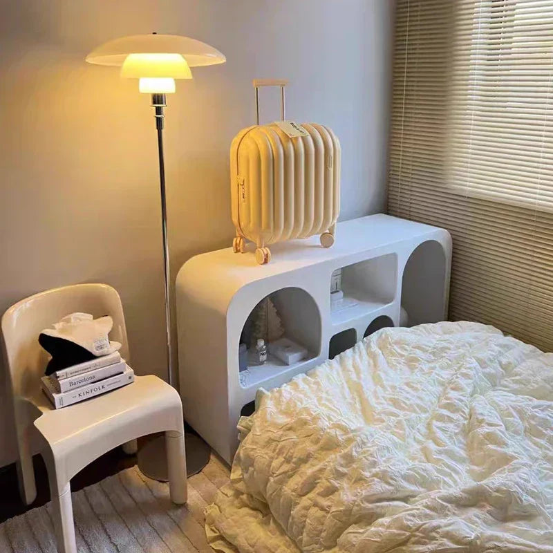 DecorBites™ Glass Shade LED Floor Lamp for Living Room, Bedroom - Nordic Minimalist Retro Style