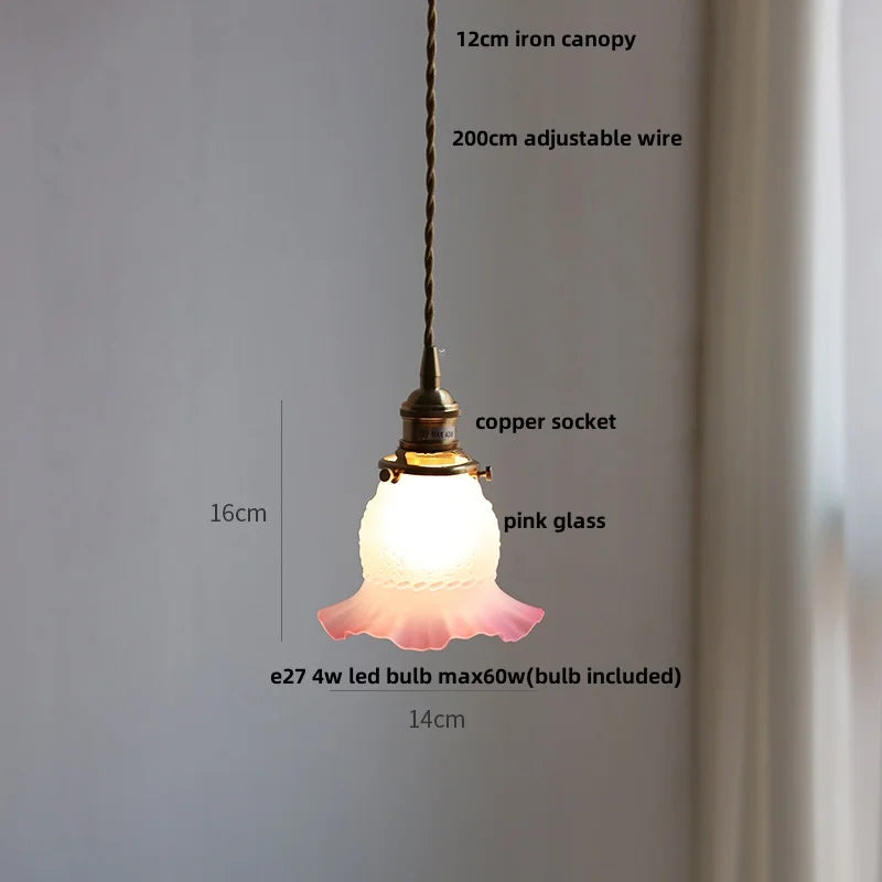 DecorBites™ Clear Glass LED Pendant Lamp Modern Nordic Style Adjustable Hanging Light