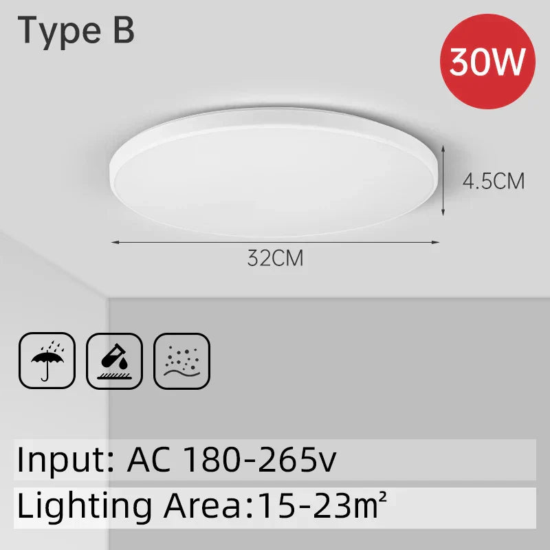 DecorBites™ LED Ceiling Light Bathroom Chandelier Panel Fixture for Home Decor Lighting