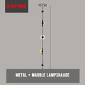 DecorBites™ LED Marble Wall Lights - Black Metal Sconces for Living Room, Stairs & Aisle