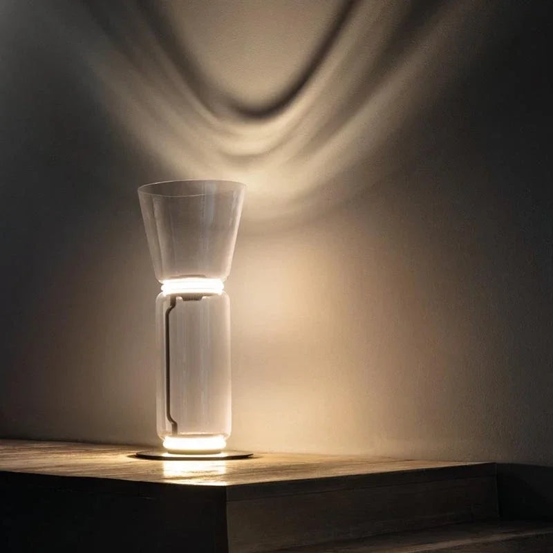 DecorBites™ Glass LED Floor Lamp: Modern Nordic Design for Living Room and Bedroom Decor