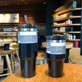 DecorBites™ Coffee Cup Thermos with Straw - Hot Drink Heat Preservation Mug