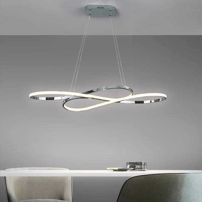 DecorBites™ LED Chandelier Dining Kitchen Living Room Electroplated Upholstery Light