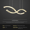 DecorBites™ Crystal Chandelier Pendant Lamp Hanging Light for Living Room