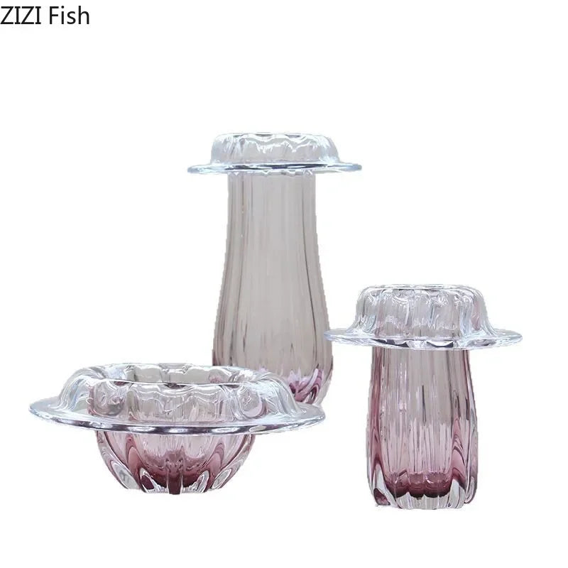 DecorBites™ Glass Vase Hydroponics Table Decoration Flowers Arrangement Room Decor