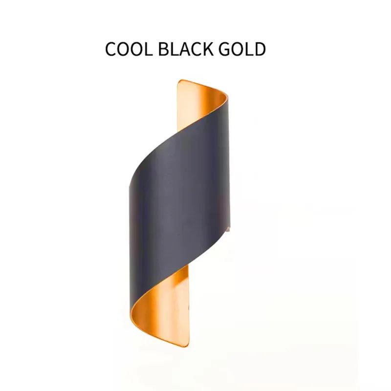 DecorBites™ LED Spiral Wall Light: IP65 Waterproof Outdoor Lighting for Home Store, Corridor, Balcony