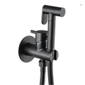 DecorBites™ Brass Bidet Faucet Single Cold Water Black Toilet Sprayer Valve Jet Set